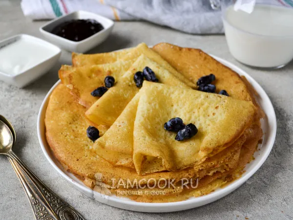 Фото блюда: Блины из кукурузной и рисовой муки