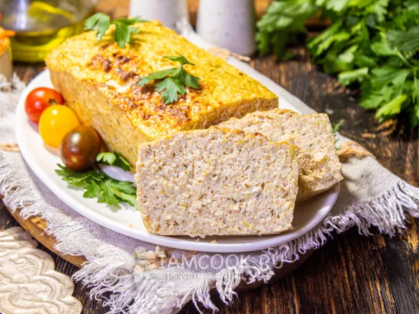 Фото блюда: ПП пирог с курицей