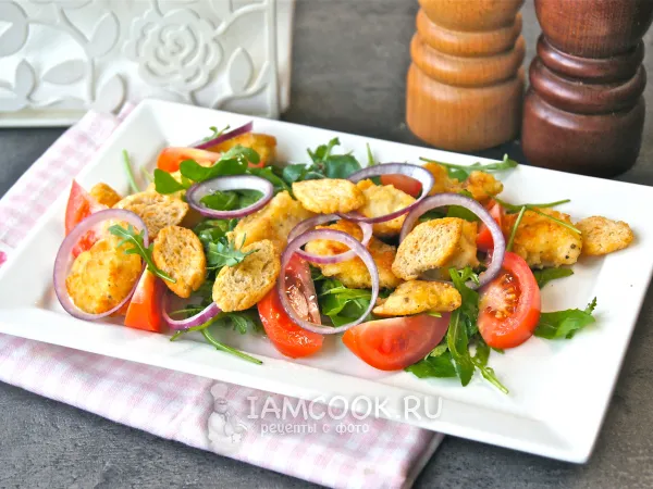 Фото блюда: Салат с рукколой и рыбой