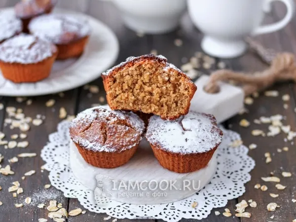 Фото блюда: Творожно-овсяные кексы