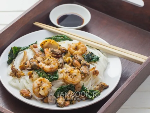 Фото блюда: Фунчоза с морепродуктами