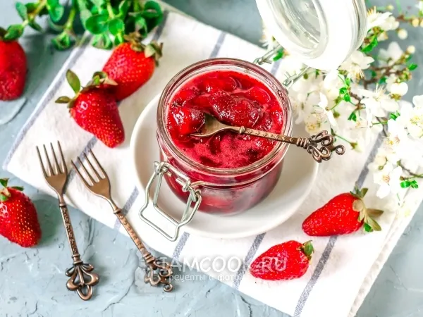 Фото блюда: Клубничное варенье без сахара