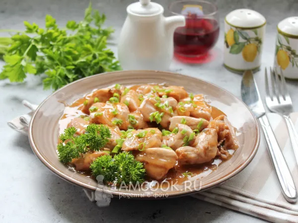 Фото блюда: Индейка в красном вине