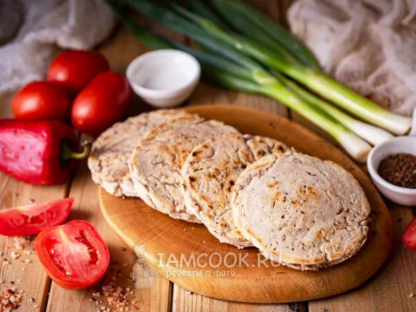 Фото блюда: Лепешки из муки зелёной гречки