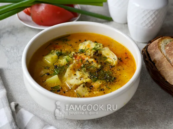 Фото блюда: Рыбный суп из минтая с пшеном и картошкой
