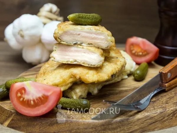 Фото блюда: Куриное филе в кляре из взбитых белков