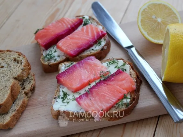 Фото блюда: Гравлакс из лосося