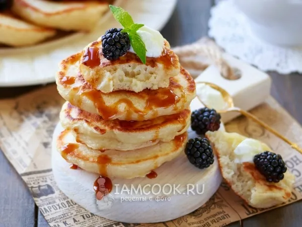 Фото блюда: Оладьи на воде с яйцами