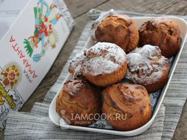 Фото блюда: Кексы из амарантовой муки с бананом