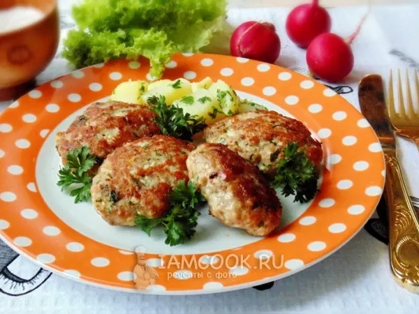 Фото блюда: Котлеты с сыром и отварным яйцом