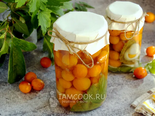 Фото блюда: Маринованная алыча на зиму (желтая)