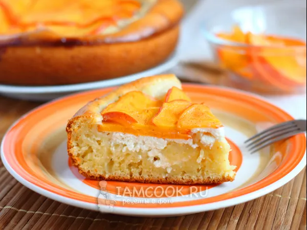 Фото блюда: Пирог с хурмой и творогом