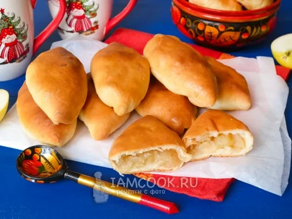 Фото блюда: Постные пирожки с яблоками