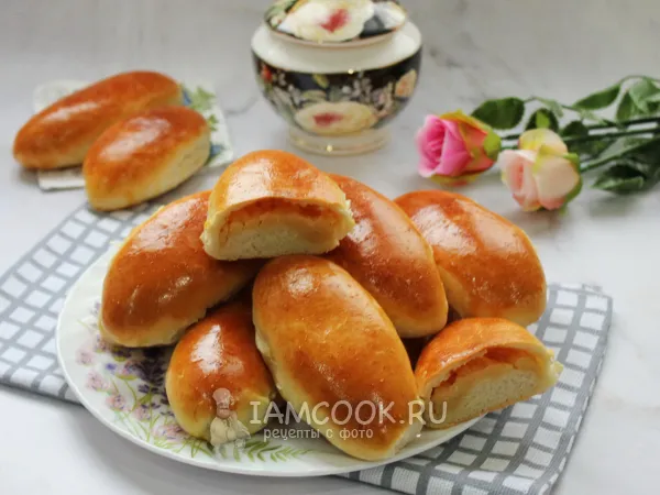 Фото блюда: Пирожки с горохом в духовке