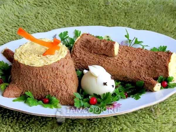 Фото блюда: Паштет из куриной печени нарезной