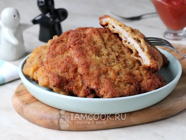 Фото блюда: Свиной шницель в мультиварке