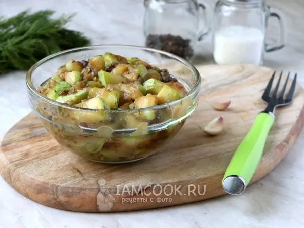 Фото блюда: Кабачки в соевом соусе