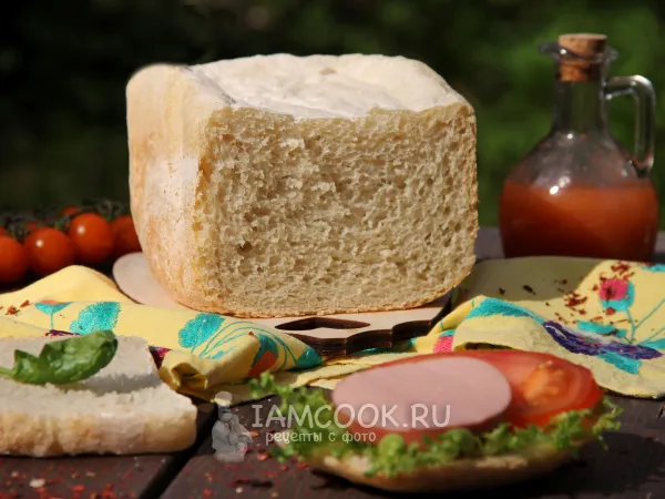 Фото блюда: Чиабатта в хлебопечке