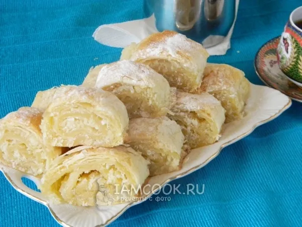 Фото блюда: Рулет из слоеного теста «Чудо-кокос»