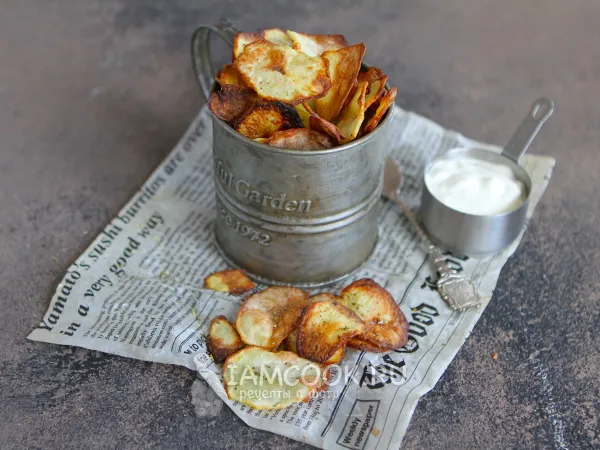 Фото блюда: Чипсы из картошки в аэрогриле