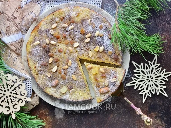 Фото блюда: Кекс на сковороде без духовки
