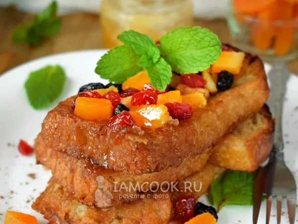 Фото блюда: Гренки в жасминовом чае