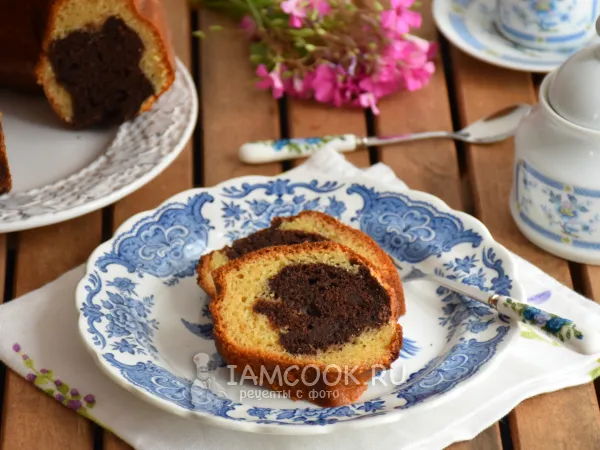 Фото блюда: Кекс из полбяной муки с шоколадом