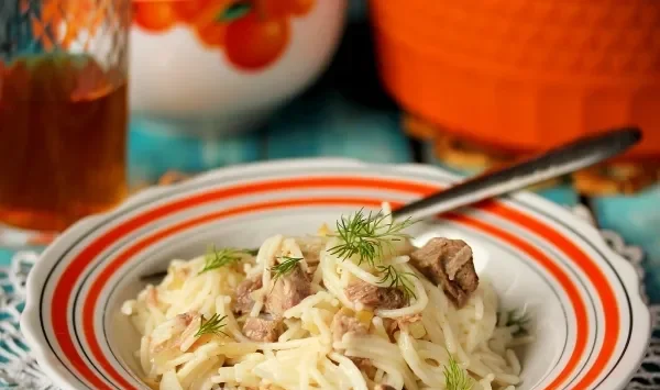 Фото блюда: Вермишель с курицей