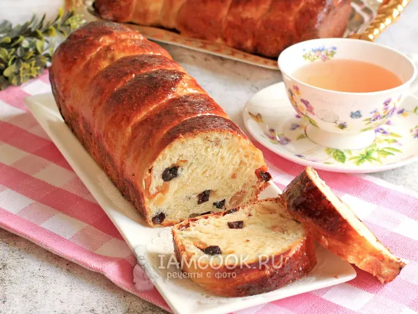 Фото блюда: Рождественский хлеб (из сладкого ночного теста)