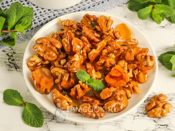 Фото блюда: Грецкие орехи в карамели