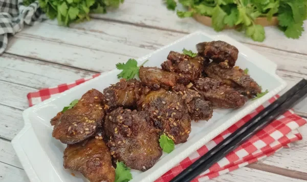 Фото блюда: Куриная печень по-корейски