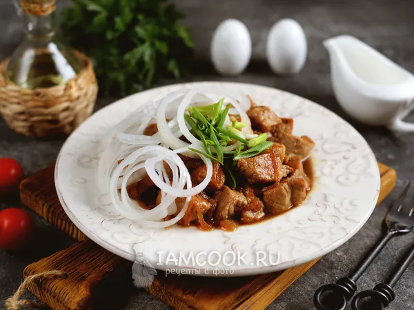 Фото блюда: Куырдак из свинины