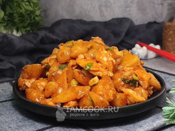 Фото блюда: Токпокки с курицей