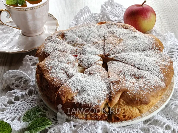 Фото блюда: Шарлотка с клюквой в духовке