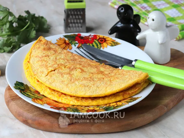 Фото блюда: Овсяноблин с творогом и сыром