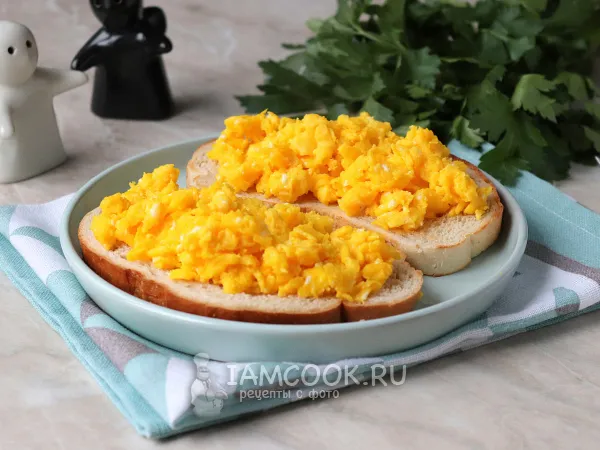 Фото блюда: Яичница по-американски