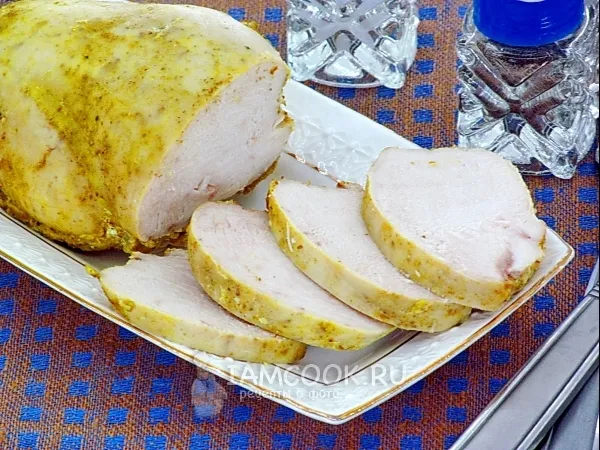 Фото блюда: Ветчина куриная в мультиварке