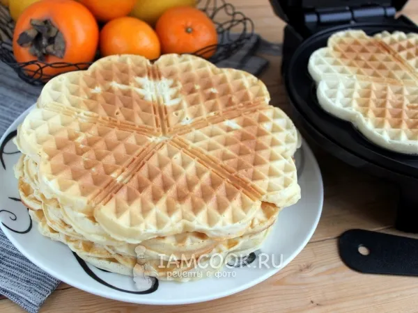 Фото блюда: Вафли льежские бездрожжевые