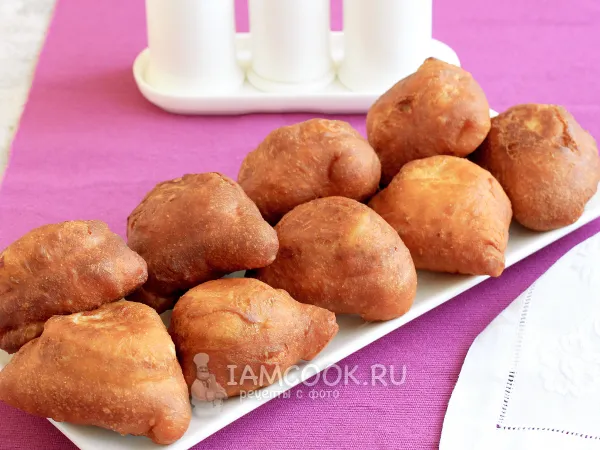 Фото блюда: Беляши с мясом на кефире (без дрожжей)