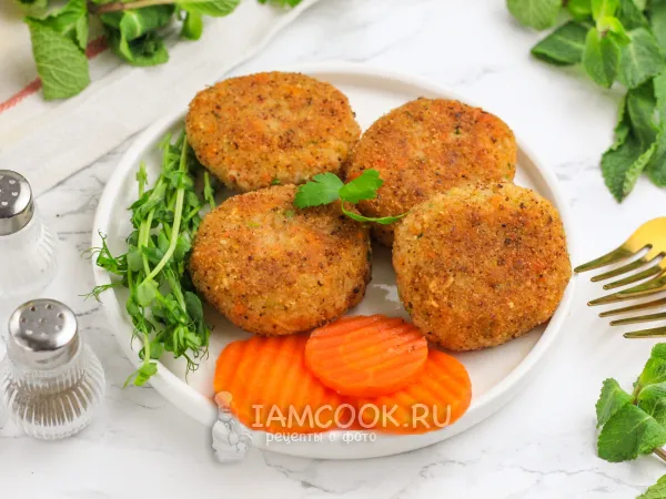 Фото блюда: Постные котлеты из цветной капусты