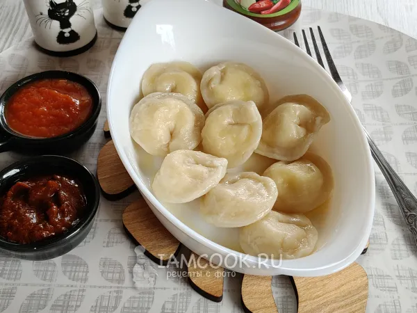Фото блюда: Пельмени с сулугуни