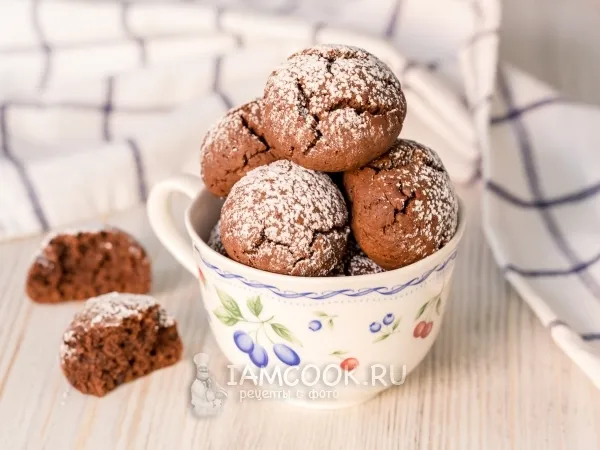 Фото блюда: Йогуртовое печенье с какао и шоколадом