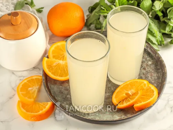 Фото блюда: Квас из березового сока с апельсином