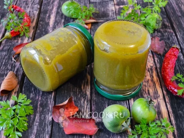 Фото блюда: Кетчуп из зеленых помидоров на зиму