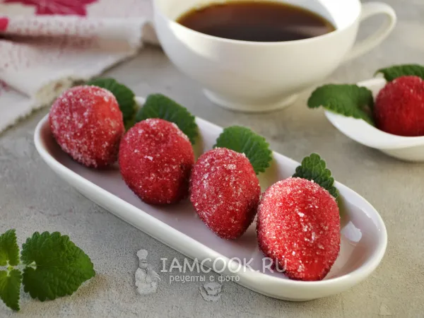 Фото блюда: Клубника из вафель