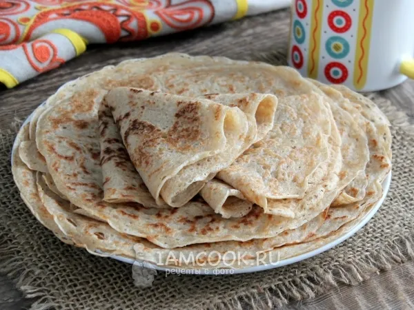 Фото блюда: Дрожжевые блины на воде