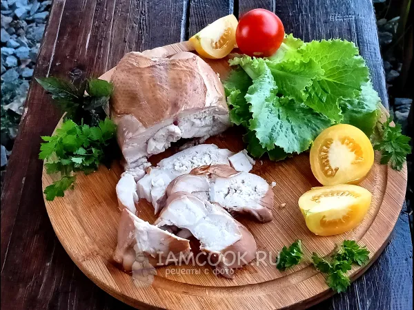 Фото блюда: Куриная грудка горячего копчения
