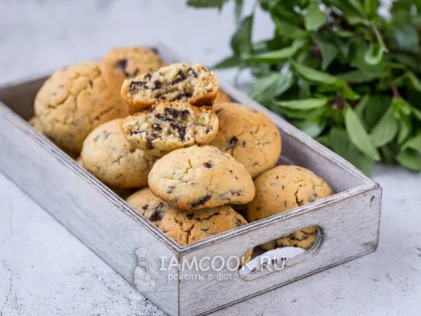 Фото блюда: Миндальное печенье с шоколадом