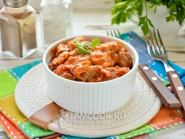 Фото блюда: Паприкаш из индейки