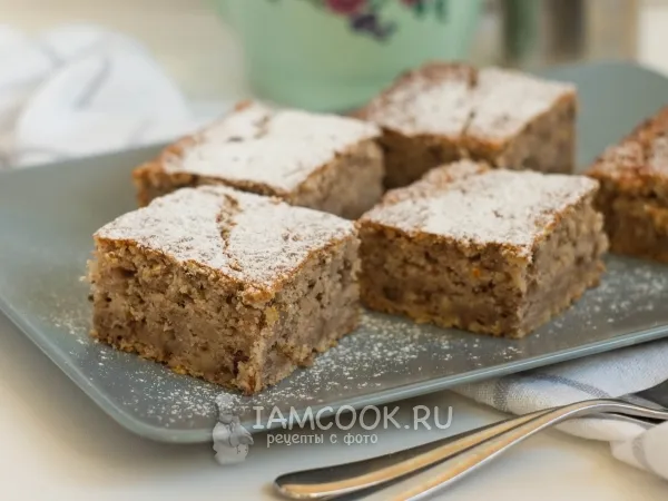 Фото блюда: Банановый кекс с грецкими орехами